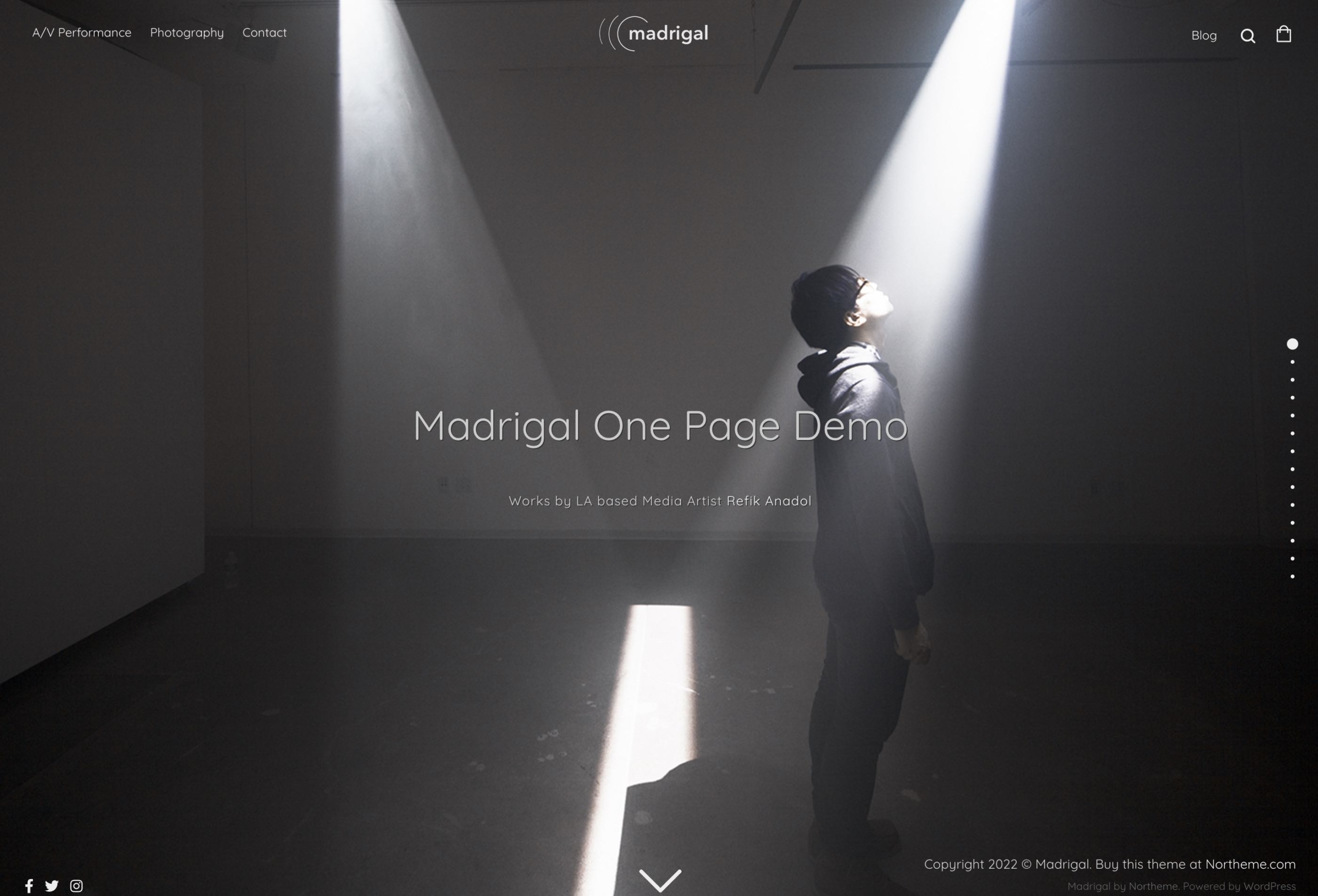 Madrigal Demo : One-page