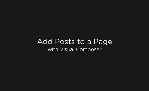 Using Posts Element