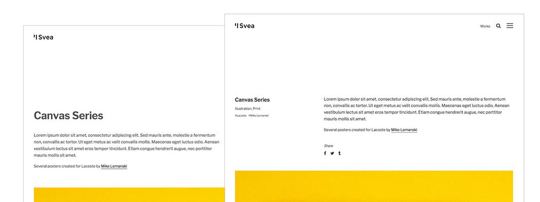 Portfolio & Blog Post Layouts